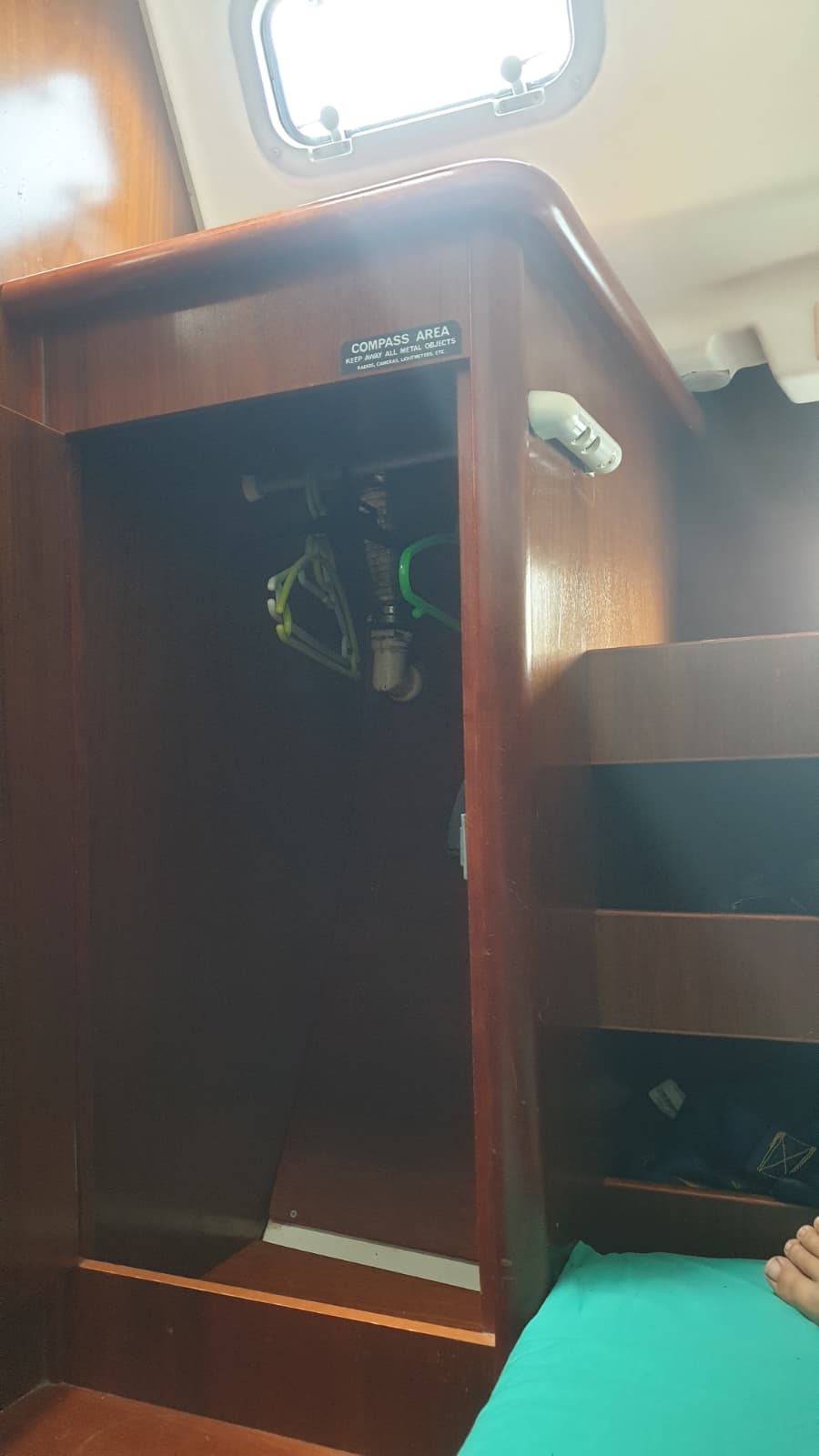 Cabine arrière tribord, chambre du capitaine